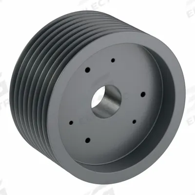 APPROVED VENDOR V-Belt Pulley: C160, 8 Groove, 16.4 in OD, Bushed Bore - Bushed-Bore Cast-Iron V-Belt Pulleys