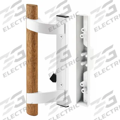PRIME-LINE Sliding Door Lock: 2 3/8 in Lg, 1 1/8 in Wd - Recessed Handles for Sliding Doors