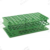Tube Rack: 2 3/8 in Overall Wd, 8 in Overall Ht, 4 1/8 in Overall Lg, POM, Green, (72) Wells (MPN HS27511C). Key specifications — Material: POM; Mounting Location: Benchtop; Color: Green; Product Type: Test Tube Rack; Total Holding Capacity: (72) Wells; Brand: HEATHROW SCIENTIFIC.