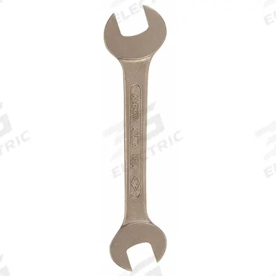 AMPCO Open End Wrench: Aluminum Bronze, Natural, 3 in_2 3/4 in Head Size, 18 3/4 in Overall Lg - SAE, Double End, Open End Nonsparking Wrenches