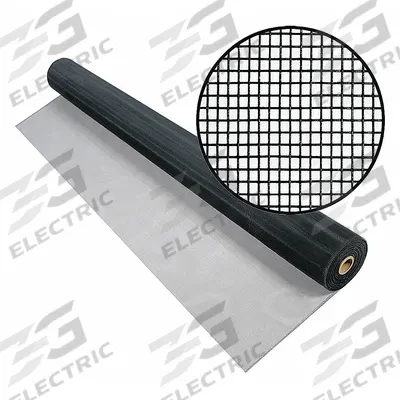PHIFER Replacement Screen: Aluminum, Charcoal, 18 x 16 Mesh Size, 2 ft Wd - Aluminum Door and Window Screen