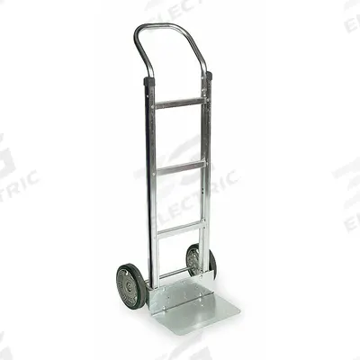 Dayton General Purpose Hand Truck: 500 lb, Flow-Back, Silver, Aluminum - Corrosion-Resistant Hand Trucks