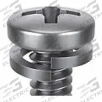 SEMS Screw: Split Lock, #4-40 Thread Size, 1/2 in Lg, Stainless Steel, Passivated, Pan, 25 PK (MPN 1-PPL-4C-50). Key specifications — Drive Size: #1.