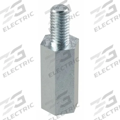 APPROVED VENDOR Standoff: Male x Female, M3x0.50 Thread Sz, 18 mm Lg, Hex, Steel, Zinc-Plated - Steel Male x Female Standoffs