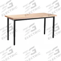 NATIONAL PUBLIC SEATING Conference Table: Brown, 24 in Overall Wd, 72 in Overall Lg, Maple Wood (MPN HDT3-2472B). Key specifications — Tabletop Color: Brown; Brand: NATIONAL PUBLIC SEATING; Frame Material: Steel; Tabletop Surface Material: Maple Wood.