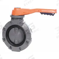 HAYWARD Butterfly Valve: 3 in Pipe Size, Concentric, 150 psi Max. Pressure (CWP), Wafer, FKM, FKM (MPN BYV44030A0VL000). Key specifications — Brand: HAYWARD; Handle Type: Lever; Disc Material: Glass-Filled Polypropylene.