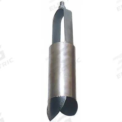 AMS Soil Auger Head: Carbon Steel Bail/Stainless Steel Cylinder, 6 in Overall Dia - Soil Auger Accessories