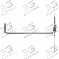 VON DUPRIN Concealed Vertical Rod: 44 in Max Door Wd, Chrome (MPN 5547EO US26D RHR). Key specifications — Product Type: Exit Device; Brand: VON DUPRIN; Exit Device Type: Concealed Vertical Rod; Exit Bar Style: Crossbar.