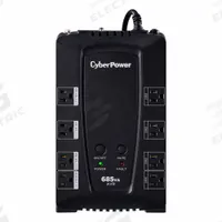 CYBER POWER UPS System: Single Phase, 685 VA Power Rating, 120 V AC Input, 120 V AC Output, 5-15P (MPN CP685AVRG). Key specifications — Phase: Single; UPS Type: Line Interactive; Brand: CYBER POWER.