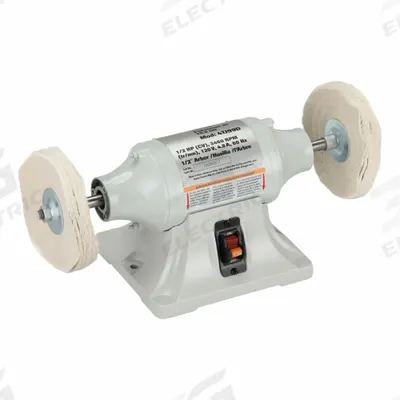 Dayton Bench Buffer: Fixed Speed, 1/2 hp, 6 in Max Wheel Dia, 3,450 RPM - Fixed-Speed Bench Buffers
