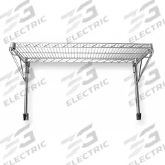APPROVED VENDOR Wire Wall Shelf: 60 in x 14 in, 1 Shelves, 250 lb Load Capacity per Shelf, Direct (MPN 2HGD6). Key specifications — Mounting Mechanism: Direct; Material: Steel; Finish: Chrome; Color: Silver; Brand: APPROVED VENDOR.