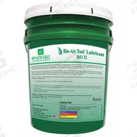 RENEWABLE LUBRICANTS Air Tool Oil: Synthetic, -17°F Min. Op Temp., 250°F Max. Op Temp., Pail (MPN 83114). Key specifications — attr1321222: Synthetic; attr1321227: 203; attr1321244: RENEWABLE LUBRICANTS; attr1321245: Pail.