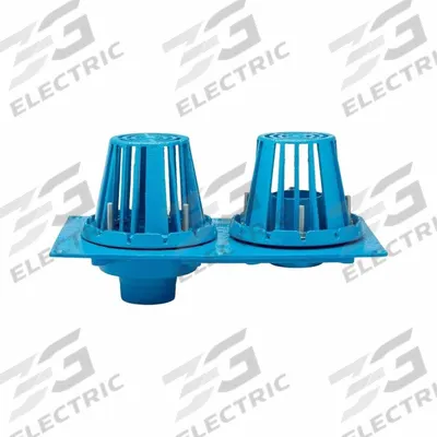 ZURN Roof Drain: 8 1/8 in Overall Dia, 9 3/8 in Overall Ht, 3 in Nominal Pipe Size - Combination Primary Roof and Overflow Drains