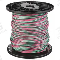 SOUTHWIRE Twisted Submersible Pump Cable: 600 V, 2 Conductors, 500 ft Lg, 12 AWG, Black/Red (MPN 55163502). Key specifications — Manufacturer Part Number: 55163502; Grounding Conductor Insulation Color: Green; Grounding Conductor Material: Copper; Grounding Conductor Size: 12 AWG; Standards: UL Listed; Product Type: Twisted Submersible Pump Cable; Brand: SOUTHWIRE.