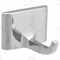 BRADLEY Robe Hook: 2 in x 2 1/8 in x 2 1/8 in, Zinc, Polished, Mounting Screws (MPN 931-000000-GR). Key specifications — Brand: BRADLEY; Material: Zinc.