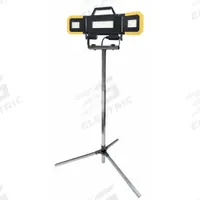 SOUTHWIRE Portable Work Light: 8,000 lm Max Brightness, LED, 1, 1 Brightness Levels, 3 Lamp Heads (MPN 9270). Key specifications — Frame Color: Black/Yellow; Lighting Technology: LED; Operating Voltage: 120V AC; Brand: SOUTHWIRE; No. of Brightness Levels: 1.