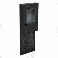 SLOAN Bottle Filling Station: On-Wall, 8 gph @ 50°F, Galvanized Steel, Black, 51 3/8 in Overall Ht (MPN DRS100-UNFIL-REF-BLK). Key specifications — Housing Material: Galvanized Steel; Brand: SLOAN; Chilling Capacity: 8 gph @ 50°F.
