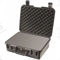 PELICAN Protective Case: 13 in x 18 in x 6 3/4 in Inside, Convoluted/Pick and Pluck/Solid, Black (MPN IM2400). Key specifications — Closure Type: Padlock Hasp; Material: Plastic; Brand: PELICAN; Includes Foam Insert: Foam Insert Included.