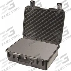PELICAN Protective Case: 13 in x 18 in x 6 3/4 in Inside, Convoluted/Pick and Pluck/Solid, Black (MPN IM2400). Key specifications — Closure Type: Padlock Hasp; Material: Plastic; Brand: PELICAN; Includes Foam Insert: Foam Insert Included.