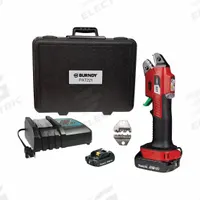 BURNDY Battery Crimper: 18 V, Die Head, 1 AWG Max Copper, For Interchangeable Dies, Scissor Head (MPN PAT221C02A2). Key specifications — attr532196: Yes; attr557685: 22 AWG; attr557684: 22 AWG; attr557683: 1 AWG; attr557682: 1 AWG; attr532165: Makita 18V LXT; attr533563: Burndy; attr532179: Charger.