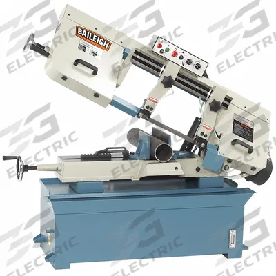BAILEIGH INDUSTRIAL Band Saw: 9 13/16 in x 16 5/16 in, 66 to 233 SFPM, 0° to 45°, 1 Phase - Mitering Manual Horizontal Band Saws