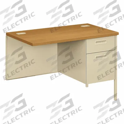 HON Desk Return: Laminate, Harvest, 42 in Overall Wd, 29 1/2 in Overall Ht - Desk Returns