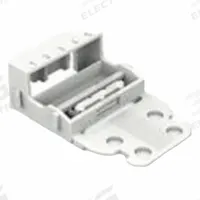 WAGO Mounting Carrier: 221 Series, (1) 5-Wire Connector (MPN 221-505). Key specifications — Compatible Connector Configuration: (1) 5-Wire Connector; Brand: WAGO; Product Type: Mounting Carrier; Series: 221.