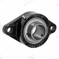 TIMKEN Flange Mount Bearing: Radial Ball, 3/4 in Bore, Cast Iron, Set Screws, 4 27/64 in Lg, Rhombus (MPN UCFL204-12). Key specifications — Bore Type: Cylindrical; Brand: TIMKEN; Lubricant Material: NLGI 2 Lithium Complex Grease; Mounting Bolt Size: 3/8 in; Split Housing: Not Split; System of Measurement: Inch.