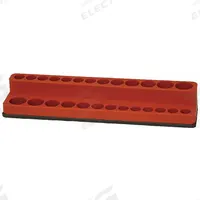 WESTWARD Socket Tray: Red, 9 3/8 in Overall Wd, 26 Posts/Slots, Polypropylene (MPN 5NNE3). Key specifications — attr1125333: Magnetic Back; attr1125348: Polypropylene; attr1125346: WESTWARD; attr1125347: Red.