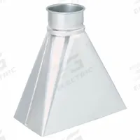 Router Hood: Steel, For 6 in Duct Dia, 12 in Overall Lg, 6 in Outlet Dia, 22 ga Material Thick (MPN 8010004385). Key specifications — Brand: NORDFAB.