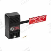 DETEX Exit Door Alarm: 9 V DC, Rim, Black, Steel, Siren, 100 dB Sound Level (MPN ECL-230D BLACK). Key specifications — Power Source: Battery; Brand: DETEX; Cylinder Type: Rim; Sound Type: Siren; Alarm Body Color: Black; Alarm Body Material: Steel.