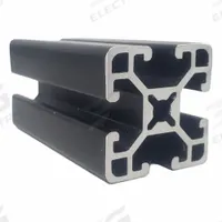 T-Slot Framing Extrusion: 15 Series, 12 ft Lg, 1 1/2 in x 1 1/2 in, Black, Single, Grooved, 4 Slots (MPN 15QE1515UL-BLK-144). Key specifications — System of Measurement: Inch; Finish: Anodized; Product Type: T-Slot Profile; Material: Aluminum; Yield Strength: 25,000 psi; Manufacturer Part Number: 15QE1515UL-BLK-144; Brand: FAZTEK.