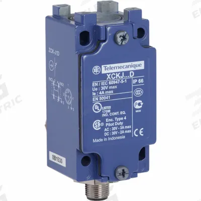 TELEMECANIQUE SENSORS Limit Switch Body: EN50041 Body, 2 Mounting Holes, 1NO/1NC - Body & Receptacle Assemblies for Limit Switches