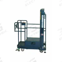 BALLYMORE Mobile Personnel Lift: Battery, Push-Around, 8.2 ft Elevated Platform Ht, 17 in x 23.5 in (MPN PS-10). Key specifications — attr1045274: BALLYMORE; attr1045277: Batteries.