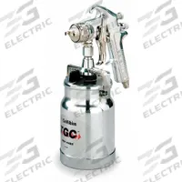 DEVILBISS Conventional Spray Gun: Conventional, 13 in, 1/4 in Air Inlet Size, Primers, NPS, Aluminum (MPN JGA-654). Key specifications — Brand: DEVILBISS; Air Consumption: 14 cfm @ 60 psi; Air Inlet Type: NPS; Compatible Fluid Type: Primers; Material: Aluminum.