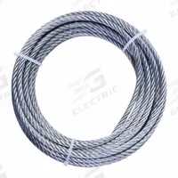 APPROVED VENDOR Wire Rope: Galvanized Steel, 7 x 19, 1,960 lb Working Load Limit, 100 ft Overall Lg (MPN 2TAF3). Key specifications — End Type: Plain; Brand: APPROVED VENDOR.