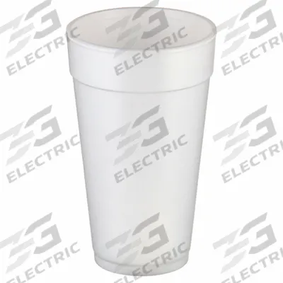 DART Disposable Hot Cup: 32 oz Capacity, White, Foam, Unwrapped, Patternless - Foam Hot/Cold Cups