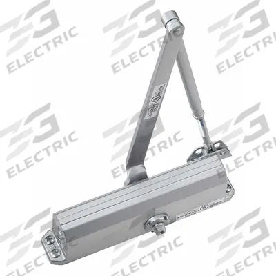PDQ Door Closer: Parallel Mounting Type, Grade 3 - Light Duty, Aluminum, 11 1/4 in Lg - Parallel Arm-Mount Door Closers
