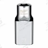 MILWAUKEE Socket Extension: Metric, 1/2 in Drive Size, 9 mm Socket Size, 6-Point, Std, Chrome (MPN 45-34-2009). Key specifications — attr1204417: MILWAUKEE; attr1204392: Chrome.