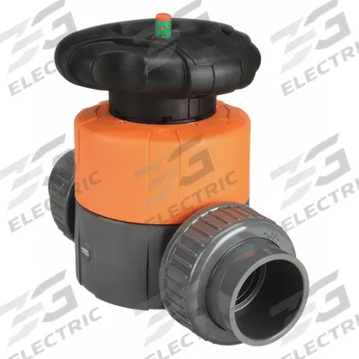 GEORG FISCHER Diaphragm Valve: 1 1/2 in, PVC, 2-Way, Socket x Socket - PVC Diaphragm Valves for Chemicals