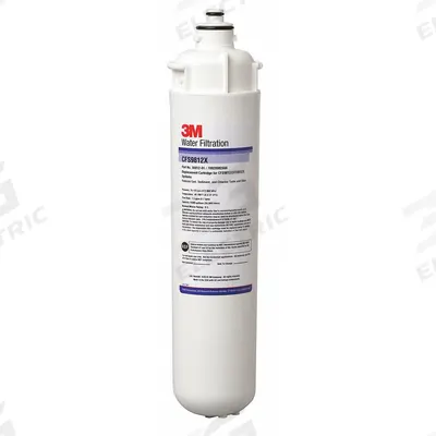 3M WATER FILTRATION PRODUCTS Quick-Connect Water Filter: 0.5 micron, 1.5 gpm - Quick-Connect Ice Machine & Refrigerator Water Filters