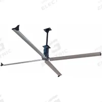 SKYBLADE Ceiling Fan: 133,484 cfm Airflow, 16 ft Blade Dia, Variable Speeds, 230V AC, Three Phase (MPN STEP-1649-423-3). Key specifications — Voltage: 230V AC; Light Kit: No; Series: STEP; Number of Speeds: Variable; Phase: Three; Current: 4.2 A; Brand: SKYBLADE.