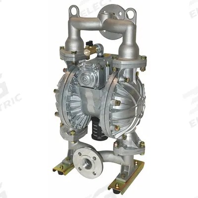 Dayton Double Diaphragm Pump: Aluminum Body, 1 1/2 in, Flange Connection with NPT Threads - Aluminum Housing AODD Pumps