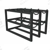 DURHAM MFG Gas Cylinder Rack: Vertical, 30 in x 48 in x 30 in, For 8 Cylinders (MPN GCRV-304830-08T). Key specifications — attr34863: DURHAM MFG; attr34955: Powder Coated; attr34956: Black.