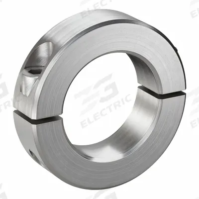 RULAND MANUFACTURING Shaft Collar: 2-Piece, Inch, Round, Clamp-On, 1 5/16 in Bore Dia - Stainless Steel Shaft Collars