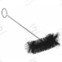 Flask Bottle Brush: 16 in Overall Lg, Nylon, Black, 1 3/4 in Bristle Lg (MPN 06188). Key specifications — Brand: COOPER TOOLS; Non-Sparking: No; Bristle Color: Black; Bristle Material: Nylon.