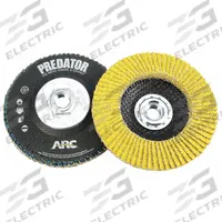 ARC ABRASIVES Flap Disc: Type 29, 4-1/2" x 7/8", Ceramic, 40 Grit, Fiberglass Bk, Std Density, 10 PK (MPN 71-10824AFK). Key specifications — Connector Size: 7/8 in; Series: Predator AFK; Brand: ARC ABRASIVES.