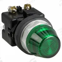 EATON Pilot Light: 30 mm Panel Mounting Size, Green, LED, 120 V AC Max Volt Rating (Supply) (MPN HT8HBGL1). Key specifications — Series: HT800; Brand: EATON; Includes Push-To-Test: No Push-To-Test Included.