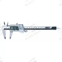 INSIZE 4-Way Digital Caliper: 0 in to 6 in /0 mm to 150 mm, Inch/Metric, +/- 0.0015 in Accuracy (MPN 1114-150A). Key specifications — attr1185476: INSIZE; attr1185435: Depth; attr1185436: Certificate of Inspection with NIST Traceability; attr1185475: Not Rated; attr1185429: +/- 0.0015 in; attr1185430: 0.0005 in/0.01 mm; attr1220488: Not Included.