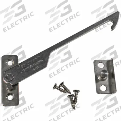 INTERLOCK Window Opening Control Device: Flat, 1 31/32 in Lg, 5/8 in Wd, Left-Hand - Window Opening Control Devices